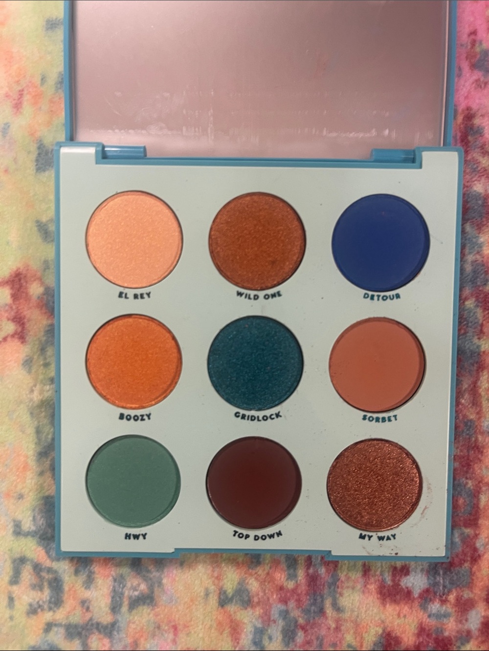 ColourPop MAR Eyeshadow Palette - Bright Blue Case with Navy Lettering - Picture 3 of 4